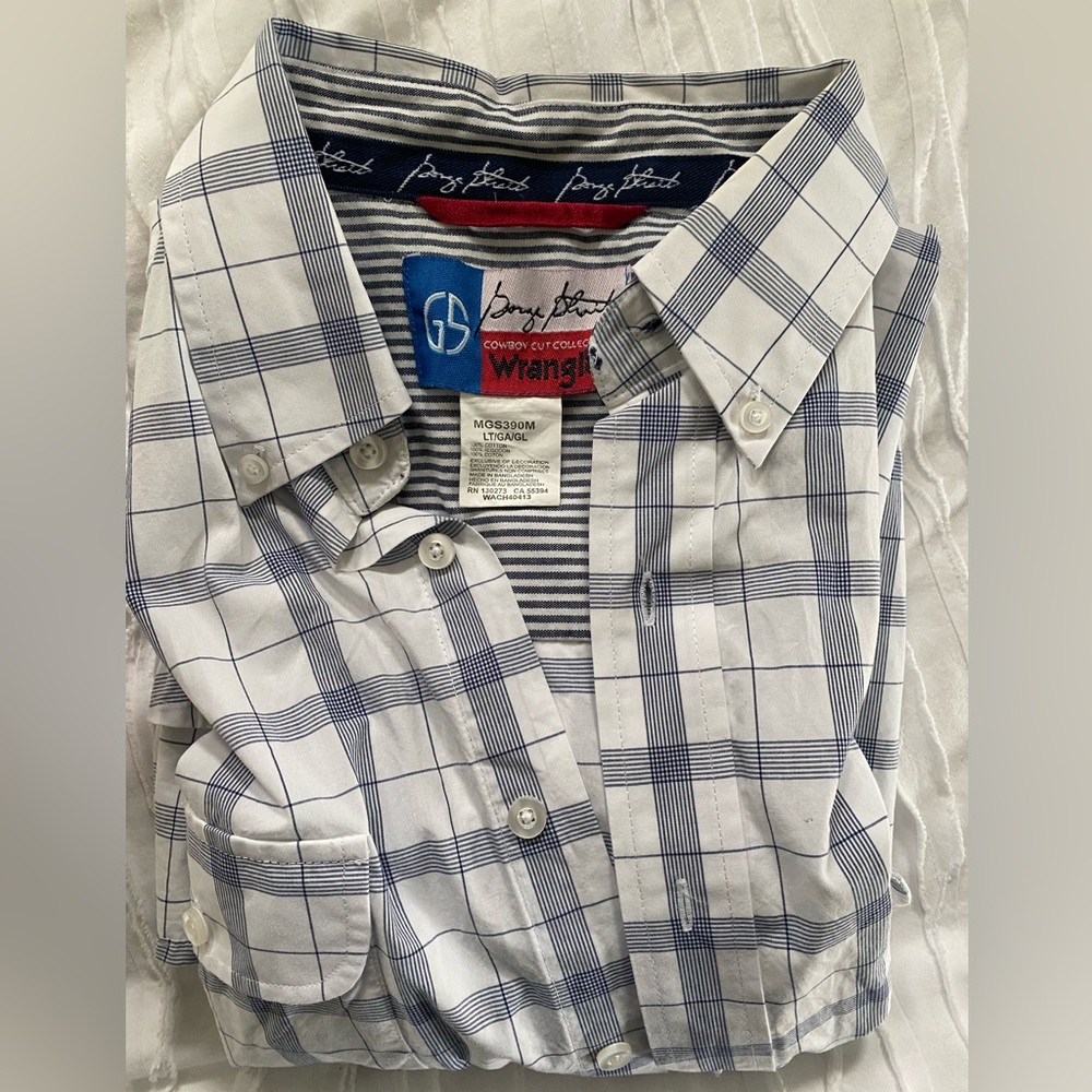 George strait cowboy cut collection Wrangler western men’s shirt